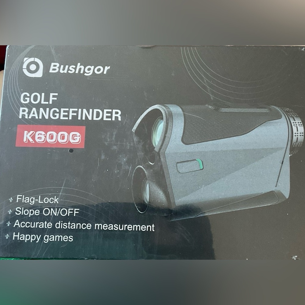 Bushgor Golf Rangefinder in Black. Model K600G.  Golf, Hunting, Surveying. NIB